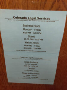 Colorado Legal Services Commerce City Colorado